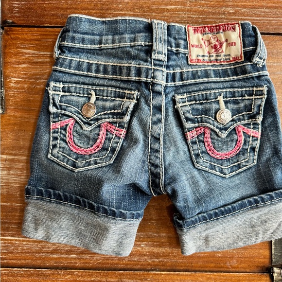 Girls Rainbow Sophie Shorts by True Religion - Picture 5 of 8